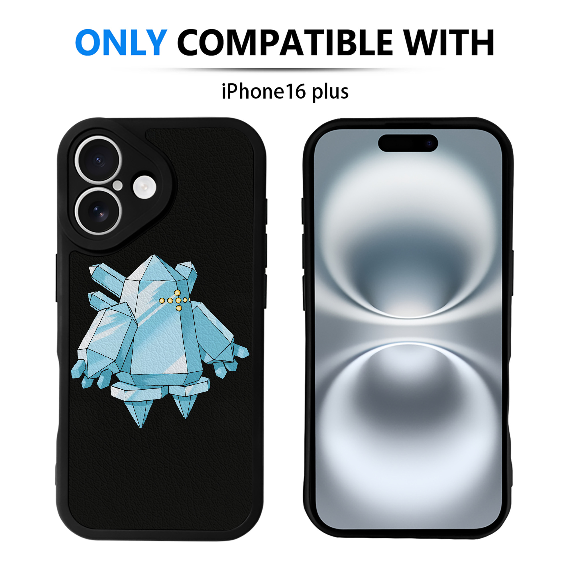 （画像用） ポケットモンスター Pokémon 【iPhone 16シリーズ対応】シリコンスマホケース（レザー調） 材質：シリコン